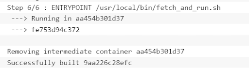AWS Batch Jobs: output of AWS batch fetch command
